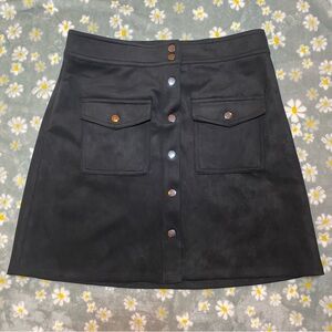 Philosophy Blue Mini A-Line Cargo Skirt
